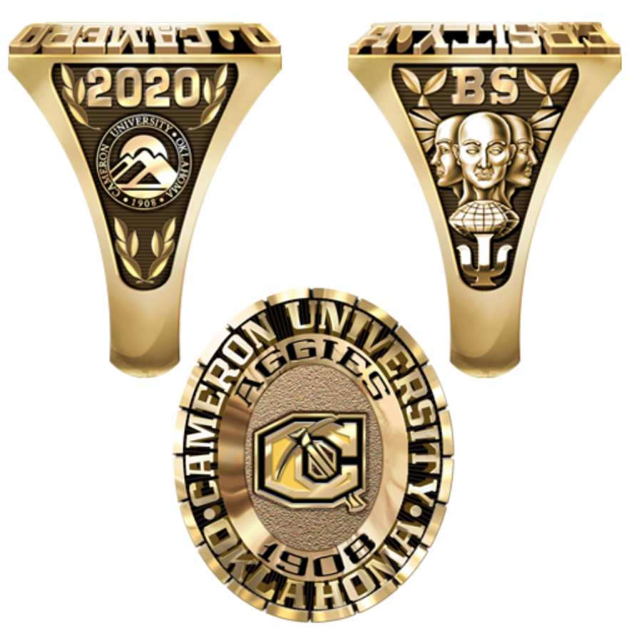 Cameron University Men's College Ring